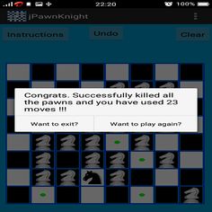 Chess Pawn and Knight Problem - Screenshot 1