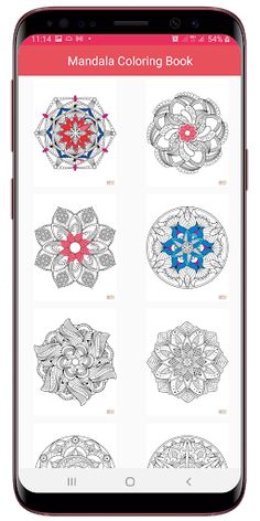 Flowers Mandala Coloring Book - Screenshot 2