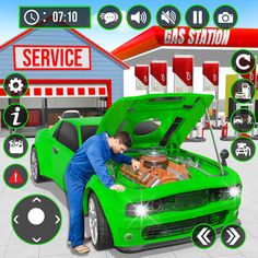 Gas Station Car Mechanic Sim - Screenshot 1