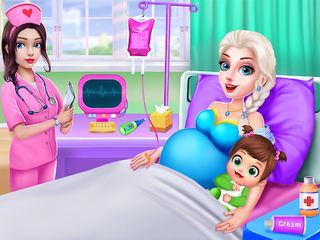 Ice Princess Mom and Baby Game - Screenshot 1
