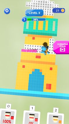 Pixel Color Cover 3D - Screenshot 2