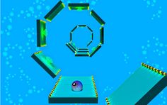 Jumping Twist ball Neon Tiles - Screenshot 2