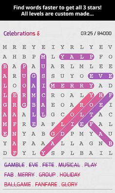 Super Word Search Puzzles - Screenshot 1