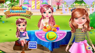 Girls princess summer party - Screenshot 1