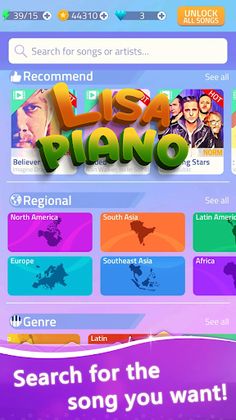 Lisa BLACKPINK Piano Tiles - Screenshot 1
