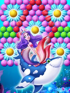 Mermaid Rescue Fish Pop Shoote - Screenshot 1