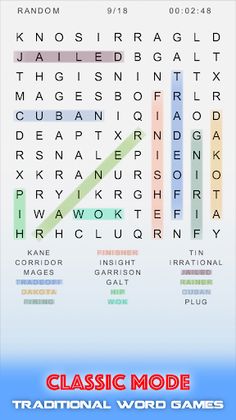 Word Search Puzzles : Classic  - Screenshot 2