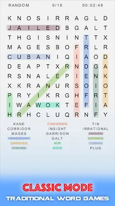 Word Search Puzzles : Classic - Screenshot 2