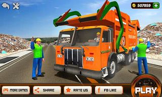 Garbage Truck Driving Simulato - Screenshot 1
