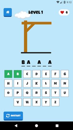Hangman Game - Easy Words - Screenshot 2
