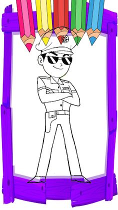 Little Singham :coloring book - Screenshot 2