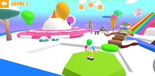 Obby Unicorn Parkour Rainbow - Screenshot 1