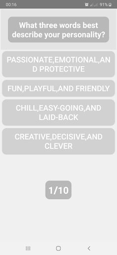 Which Element Are You? - Screenshot 3