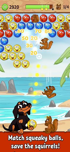 Crusoe Squeaky Ball Bubble POP - Screenshot 2