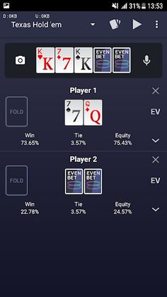 Evenbet Poker Calculator - Screenshot 1