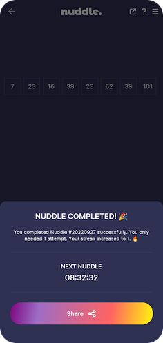 Nuddle · Number sequences - Screenshot 3