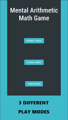 Mental Arithmetic Math Game - Screenshot 1