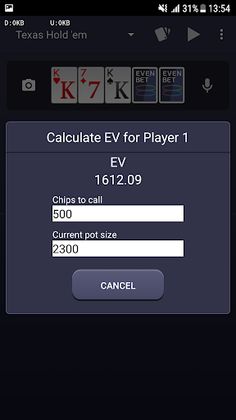 Evenbet Poker Calculator - Screenshot 2