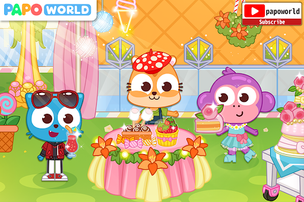 Papo Town Dessert Shop for kid - Screenshot 2