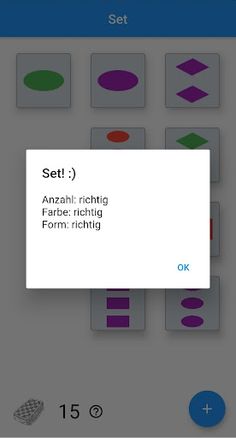 Cardgame "Set" (Flutter) - Screenshot 2