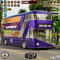 USA Bus Simulator Driving Game - Screenshot 2