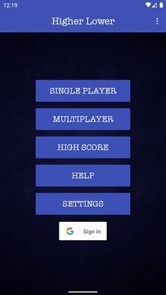 Higher Lower Card Game - Screenshot 1