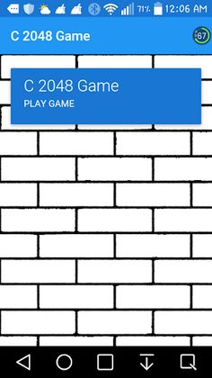 C 2048 Game - Screenshot 1