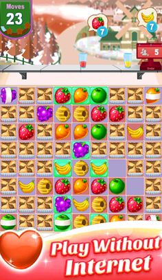 Fruit Heroes - Puzzle Wings,Go - Screenshot 1