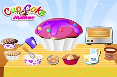 Kids Cupcakes Maker Bake Game - Screenshot 1