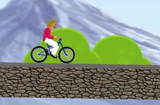 biking downhill - Screenshot 2
