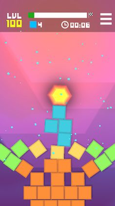 Hexagon Tower Balance Blocks - Screenshot 2
