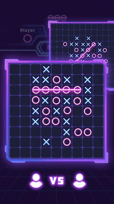 Tic Tac Toe 2 Player: XO Glow - Screenshot 4