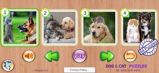 Dog & Cat Puzzles - Screenshot 1