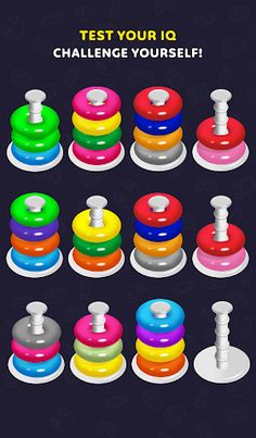 Color Hoop Stack Puzzle - Sort - Screenshot 4