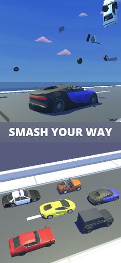 Car Smash - Arcade Car,Offline - Screenshot 2