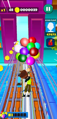 Ben Omnitrix Subway aliens Run - Screenshot 4