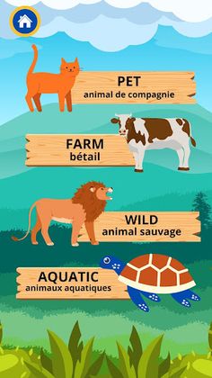 Animals in French - Screenshot 2