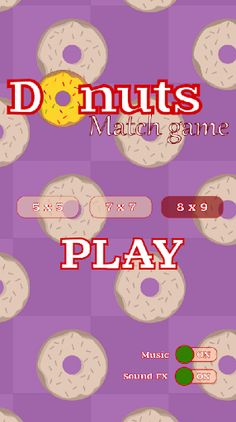 Donuts Match Game - Screenshot 3