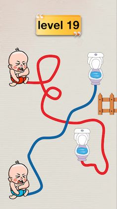 Twins Toilet Rush Puzzle Game - Screenshot 3