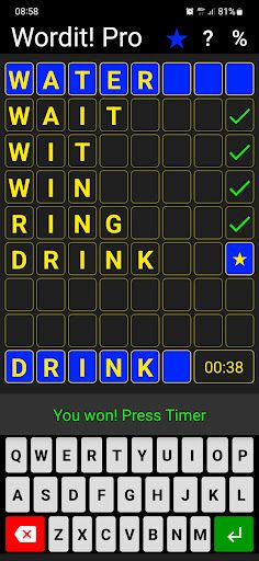 Wordit! Pro - unique word game - Screenshot 2