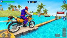Superhero Bike 3D : Bike Games - Screenshot 2
