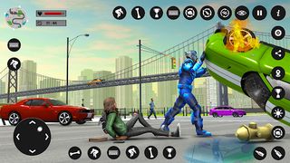 Flying Lion Rope Hero Game - Screenshot 1