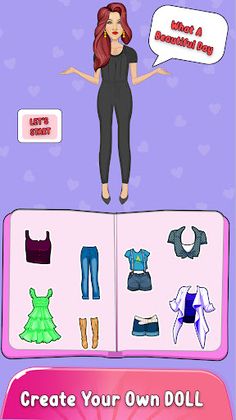 Sweet Paper Doll Dress Up Game - Screenshot 1