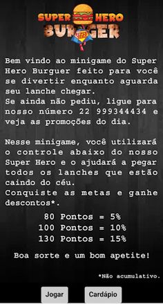 Super Hero  Burguer - Screenshot 1