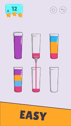 Cups - Water Sort Puzzle - Screenshot 4