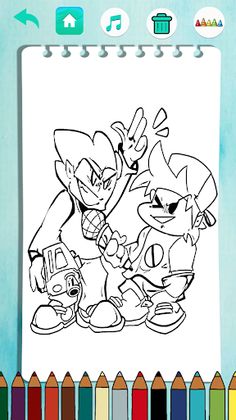 Huggy vs FNF Horror Coloring - Screenshot 4