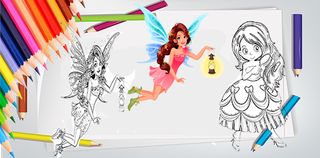 Princess color sheet - Drawing - Screenshot 3