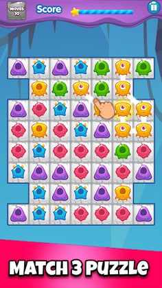 Monster Face Matching Puzzle - Screenshot 1