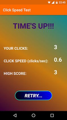 Click Speed Test - Screenshot 3