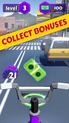 Bike vs cars - Screenshot 2